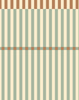 Nostalgia Green Striped Wallpaper