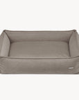Corduroy Dog Bed in Mokka