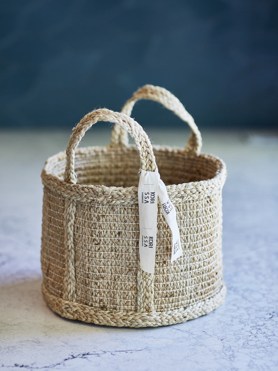 Natural Braided Jute Basket