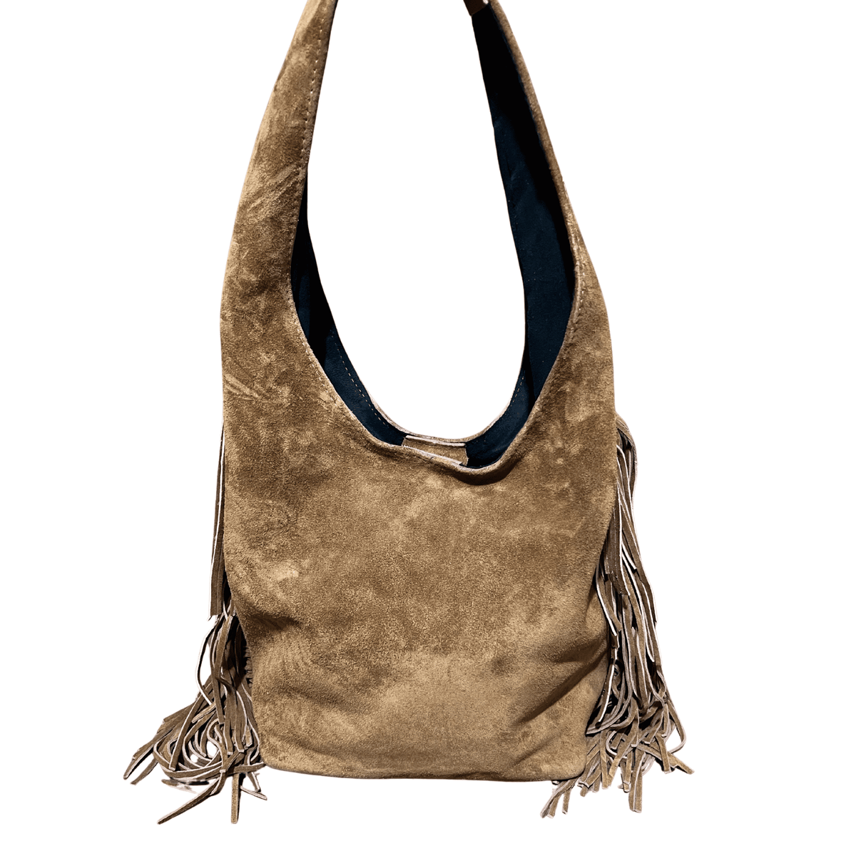 Suede Tote Bag Khaki