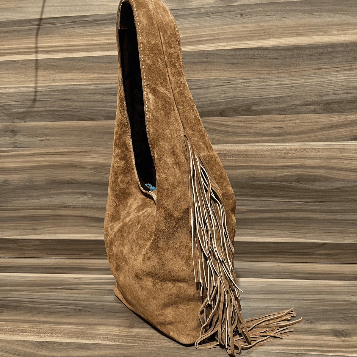 Suede Tote Bag Khaki