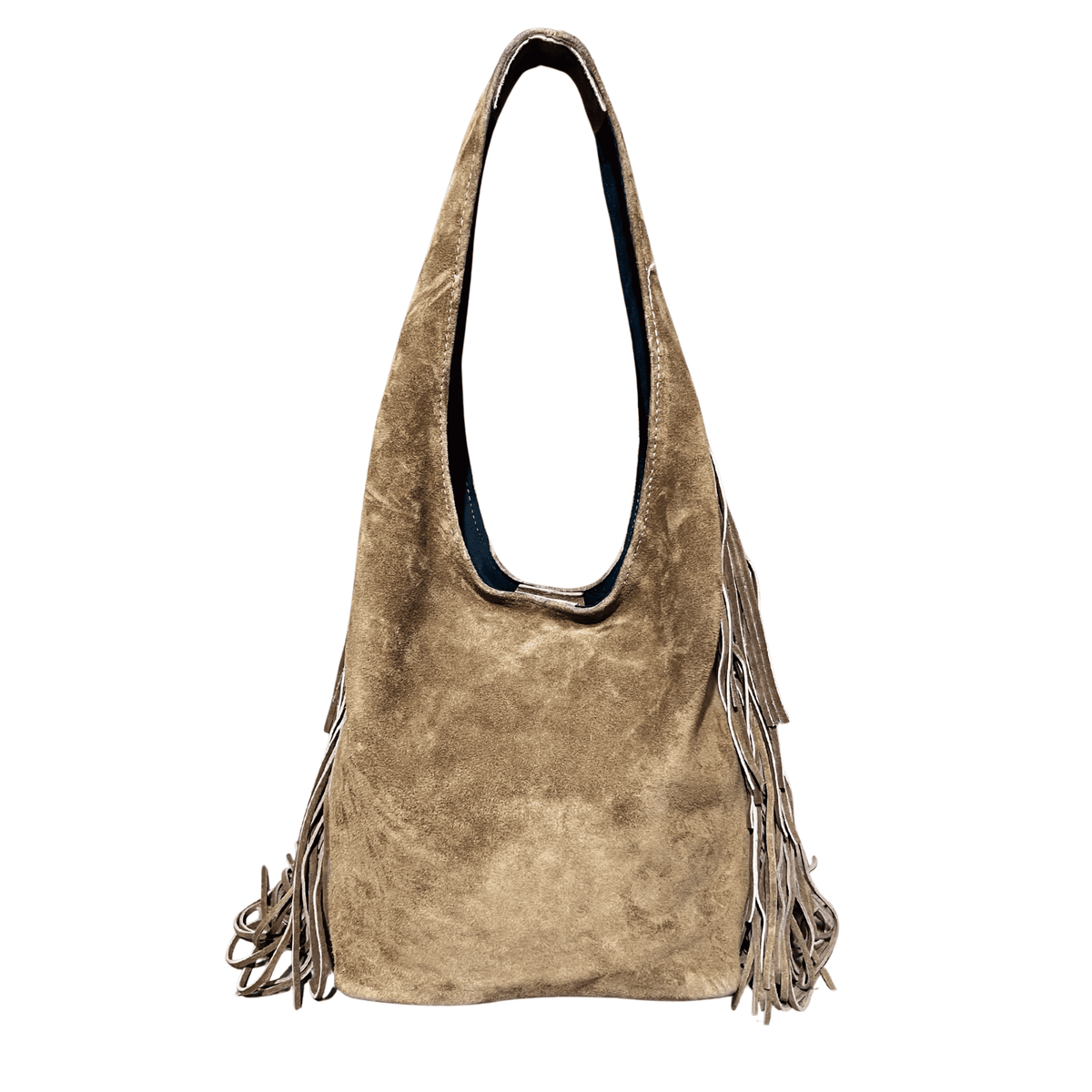 Suede Tote Bag Khaki