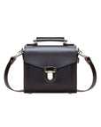 Handmade Leather Sugarcube Handbag - Dark Brown