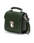 Handmade Leather Sugarcube Handbag - Ivy Green