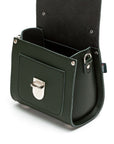 Handmade Leather Sugarcube Handbag - Ivy Green