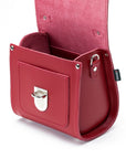 Handmade Leather Sugarcube Handbag - Red