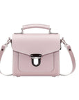 Handmade Leather Sugarcube Handbag - Rose Quartz