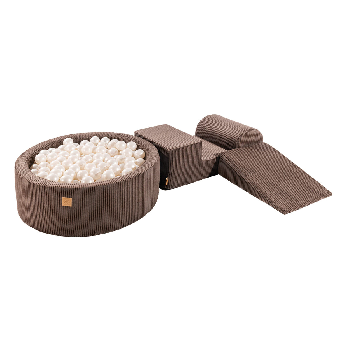 MeowBaby® Playset with Ball Pit - Brown &amp; White Pearl