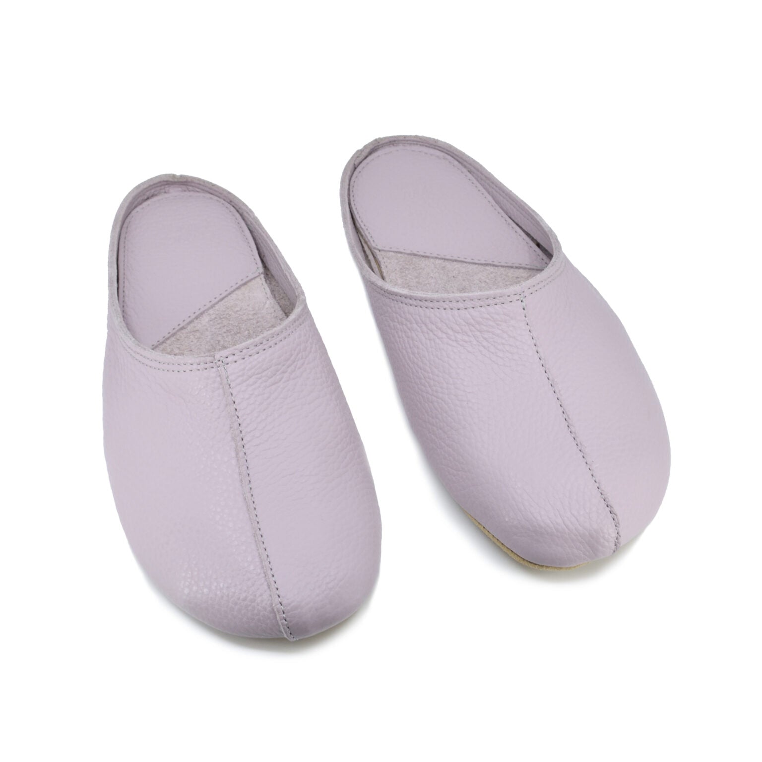 Lilac Leather Indoor Slippers