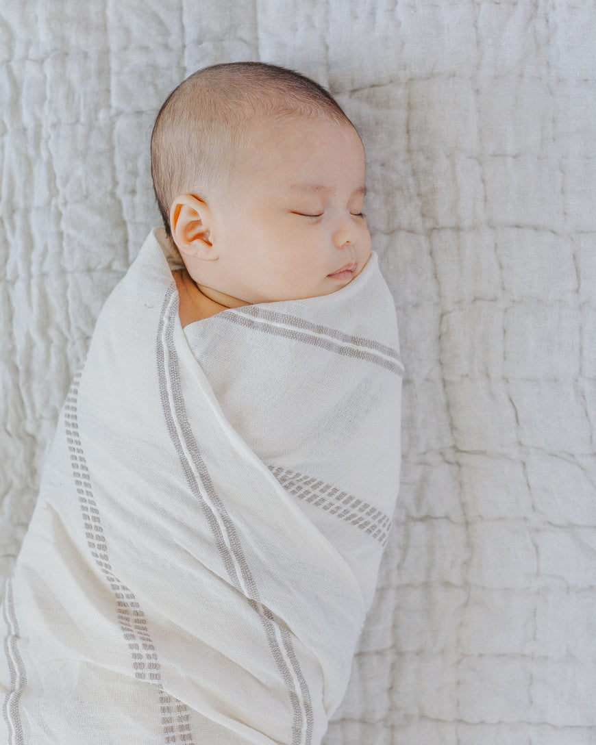 Handwoven Cotton Baby Swaddle-1