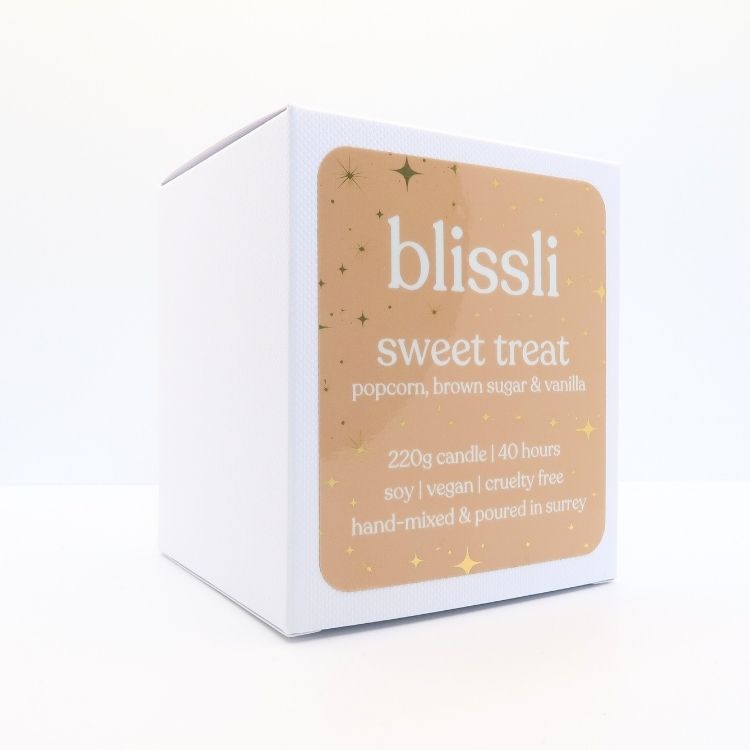 Sweet Treat Buttery Popcorn and Brown Sugar Soy Candle 220g