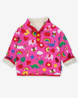 Cozy Organic Cotton Kids Fleece-Lined Sweatshirt with Pockets and Toby Tiger Design by Toby Tiger at brixbailey.com
