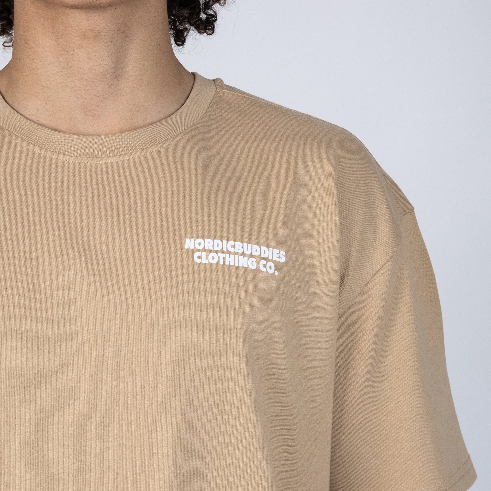 Official Moomin Product by Nordicbuddies - Organic Cotton Unisex Oversize Shirt in Beige by Moomin by NordicBuddies at www.brixbailey.com