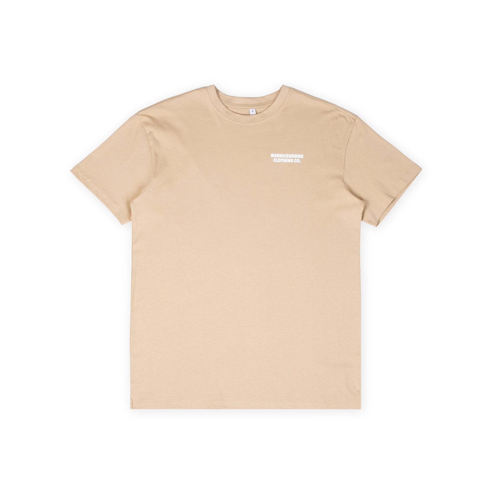 Organic Cotton T Shirt with Sniff Character in Beige