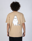 Organic Cotton T Shirt with Sniff Character in Beige