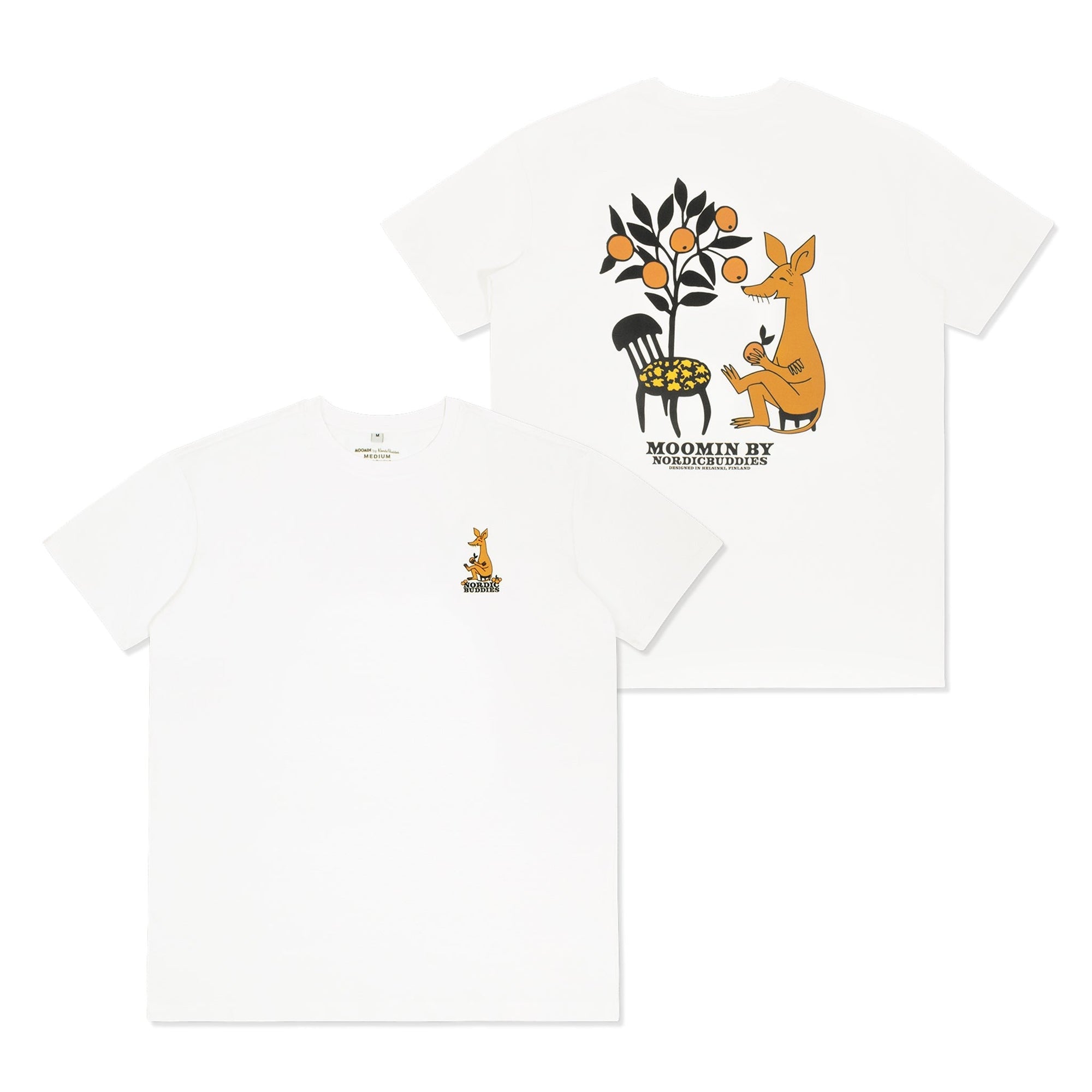 Organic Cotton White T Shirt Featuring Sniff