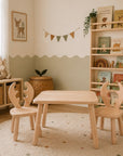 Table and 2 chair set - Deer