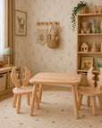 Table and 2 chair set - Deer