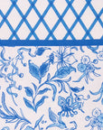 Belgravia Bloom Blue Cotton Tablecloth