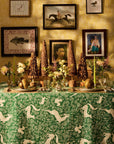 The Wycliffe Woodland Green Cotton Tablecloth