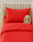 taie oreiller coton biologique bébé fraise enfants 60 40 gots