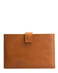 Leather MacBook Sleeve with Zipper Pocket