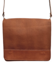 Soft Tannery Leather Messenger - Tan