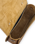 Handmade Tannery Leather Saddle Bag - Tan