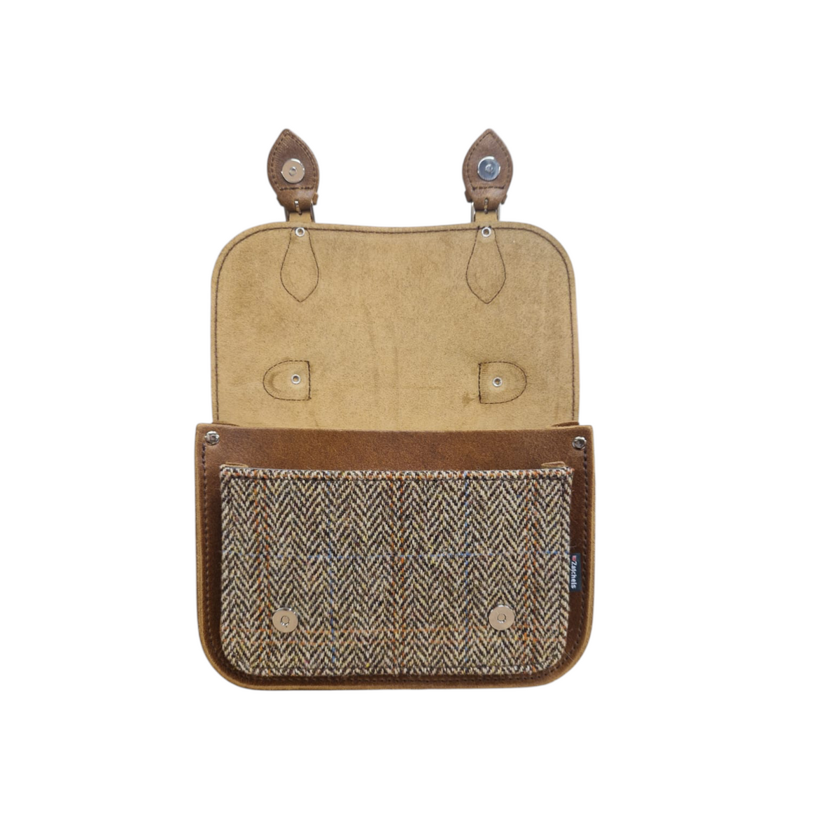 Midi Tannery &amp; Tweed Satchel - Tan