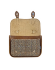 Midi Tannery & Tweed Satchel - Tan