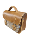 Midi Tannery & Tweed Satchel - Tan