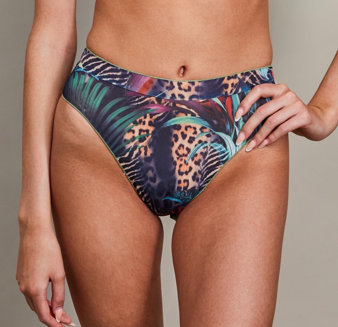 Tan Through Bikini Set Bandeau and Seashell Style