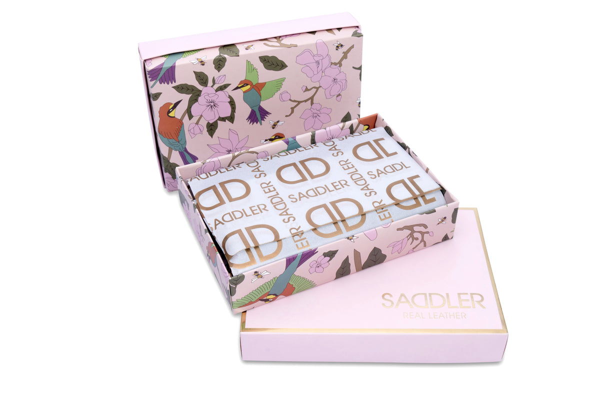SADDLER "Annie" 3 Way Zipper RFID Real Leather Zipper Wallet (Gift Boxed)