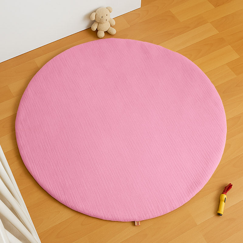 tapis eveil coton bio papate rose