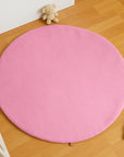 tapis eveil coton bio papate rose