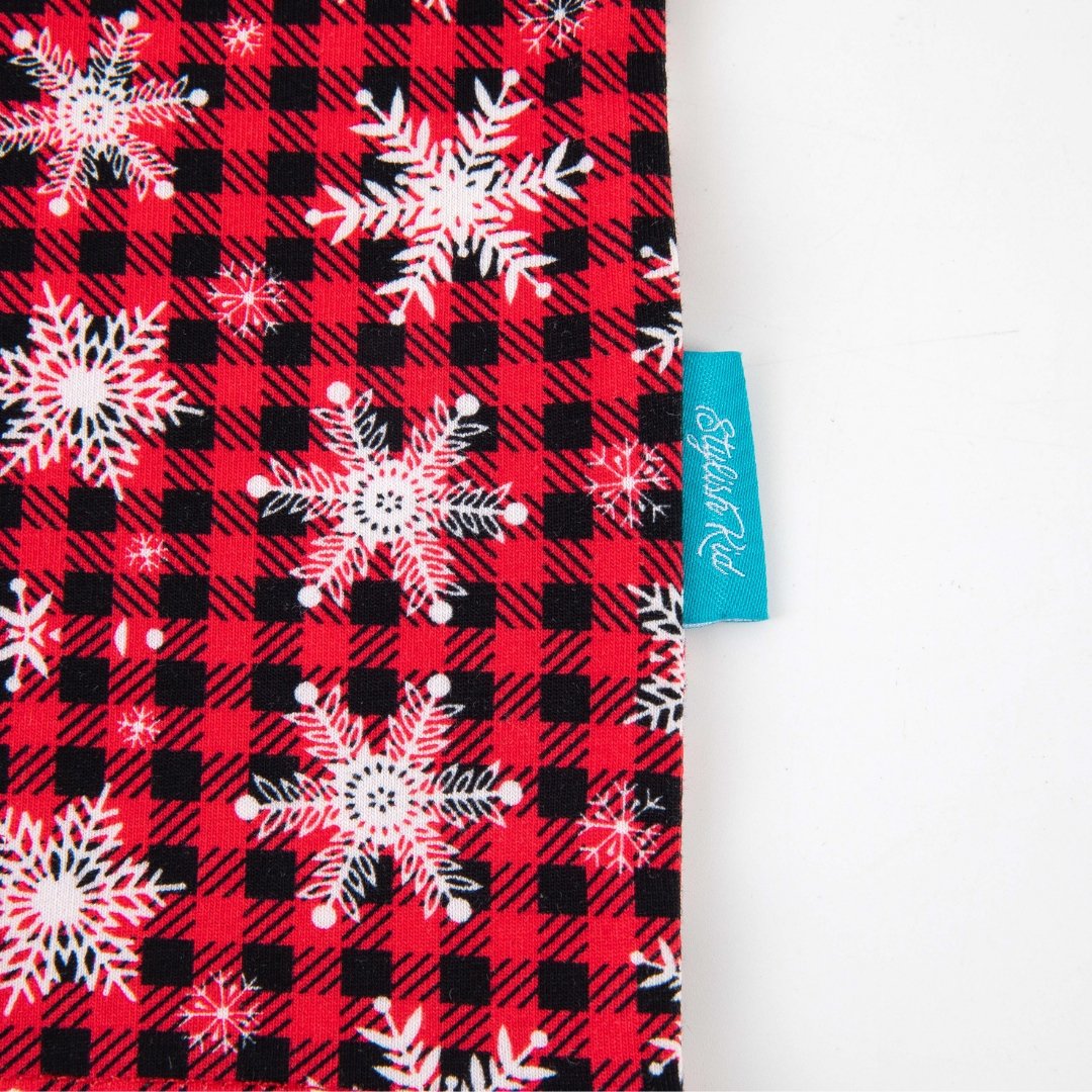 Tartan Snowflake Stylish Kid Top