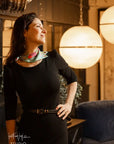 Teal Dreams Silk Scarf