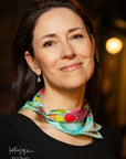 Teal Dreams Silk Scarf