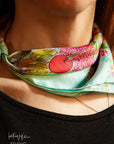 Teal Dreams Silk Scarf
