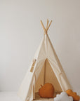 Beige Kids Indoor and Outdoor Teepee Tent