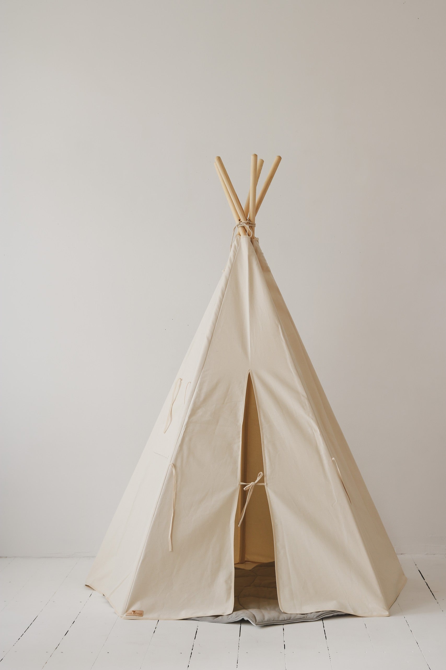 Beige Kids Indoor and Outdoor Teepee Tent