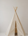 Beige Kids Indoor and Outdoor Teepee Tent