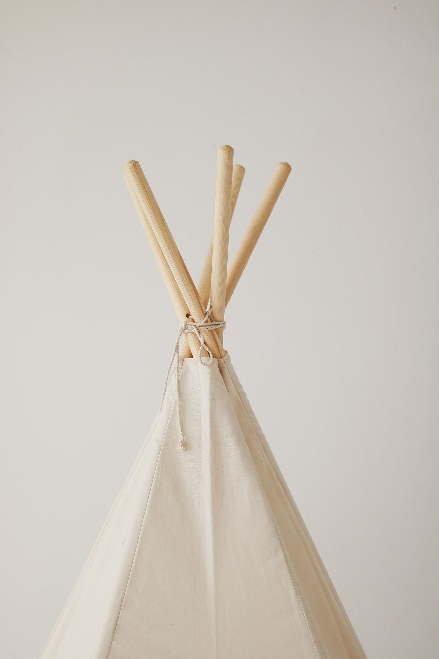 Beige Kids Indoor and Outdoor Teepee Tent
