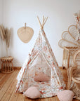 Flower Power Teepee Tent for Imaginative Kids