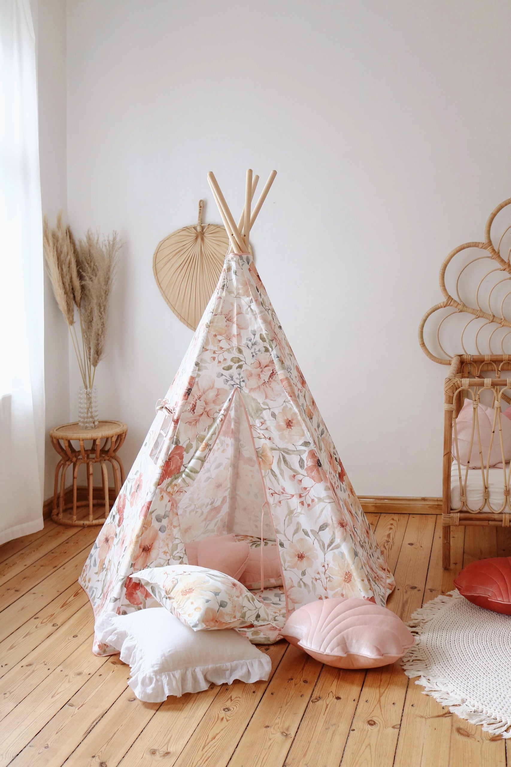 Flower Power Teepee Tent for Imaginative Kids
