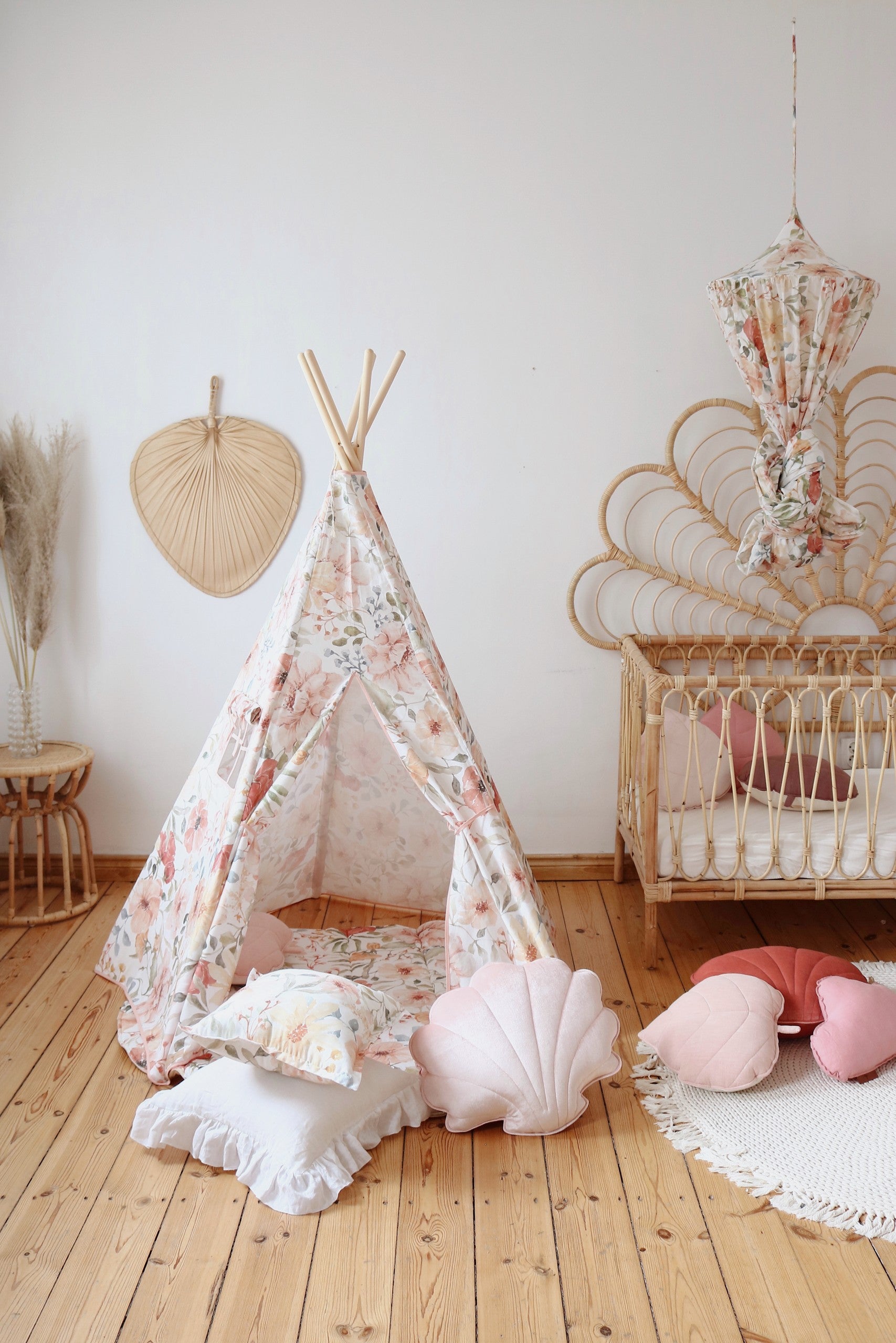 Flower Power Teepee Tent for Imaginative Kids