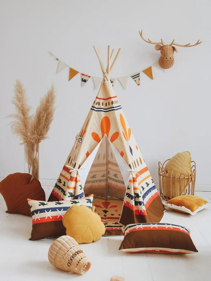 Colourful Teepee Tent for Play and Imagination