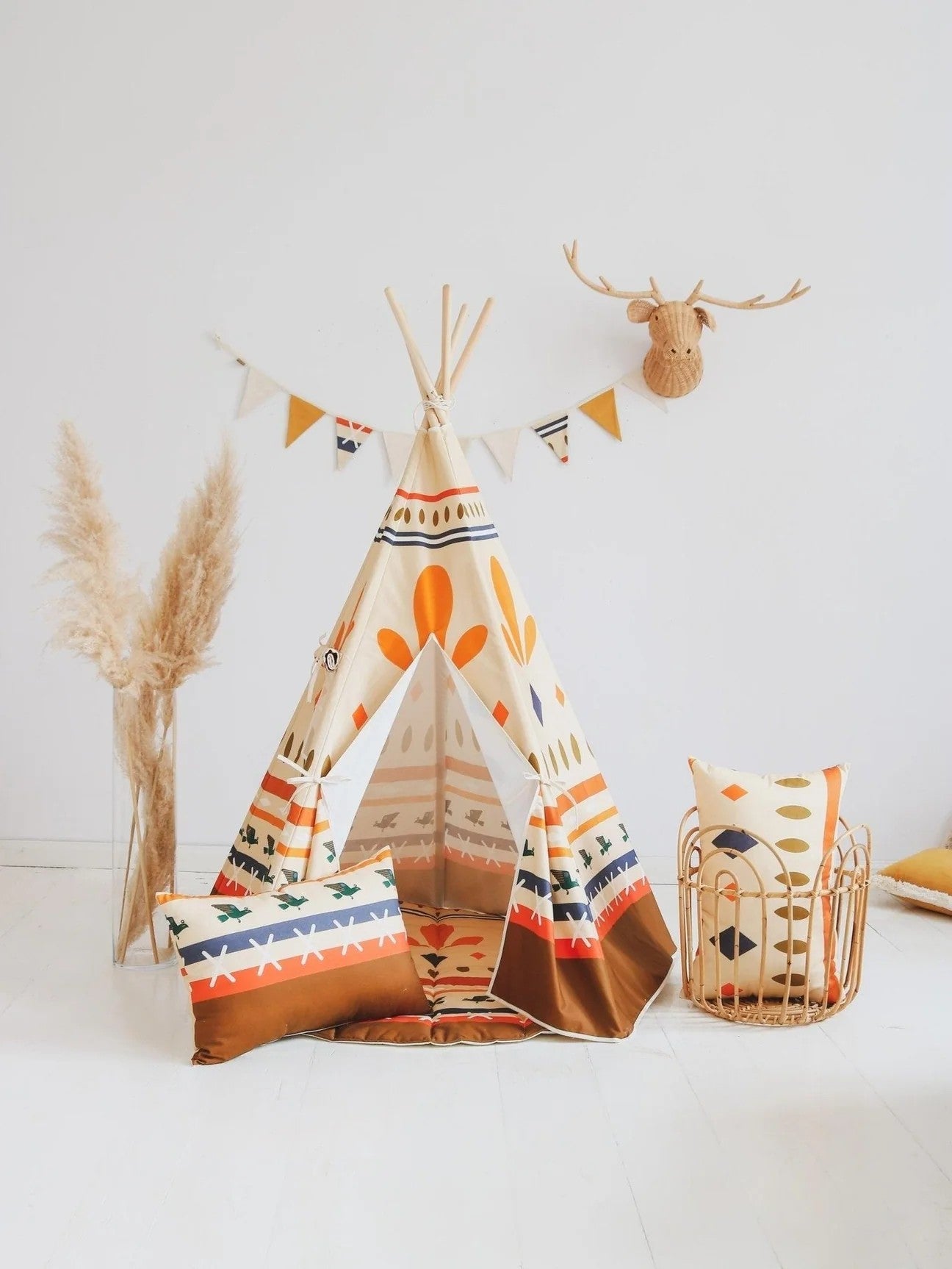 Colourful Teepee Tent for Play and Imagination