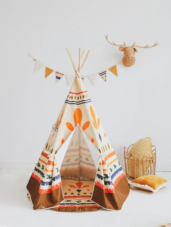 Colourful Teepee Tent for Play and Imagination