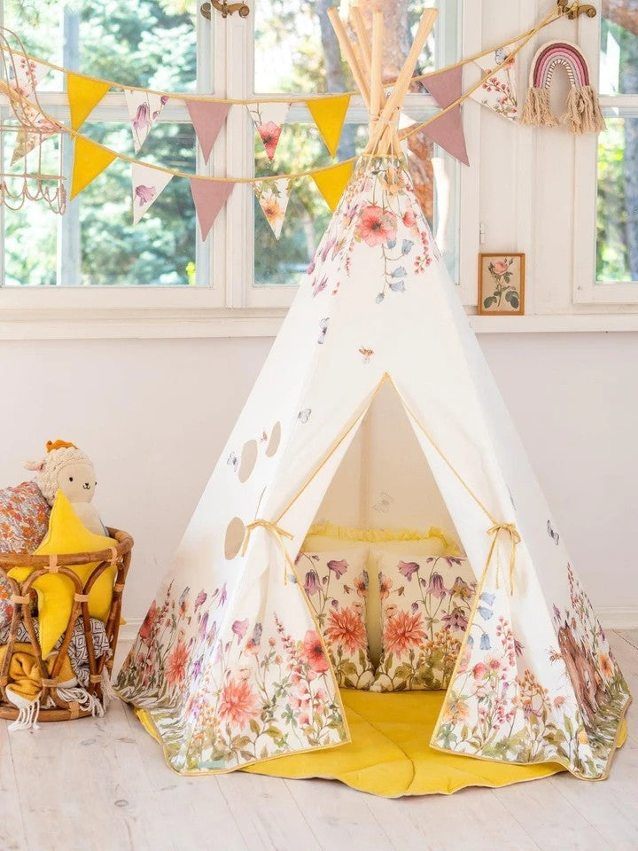 Wildflowers Teepee Tent for Creative Playtime